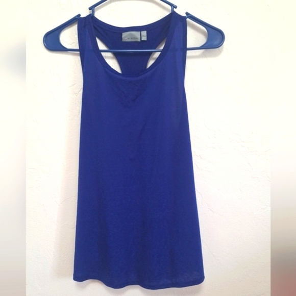 Athleta Blue Workout Women's Top Size M - Picture 3 of 7
